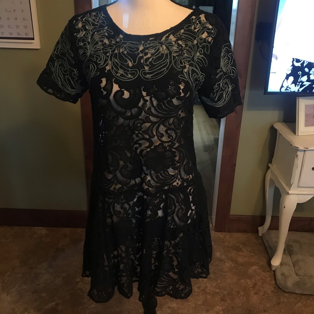 Free People Lacey Mini Dress